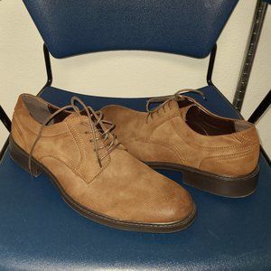 USED Unlisted Wingtip Oxford Dress Shoes Brown US Men's Size 12.0